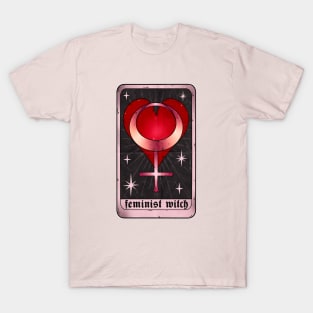 feminist witch tarot card T-Shirt